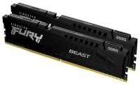 Модуль памяти DIMM 32Gb 2х16Gb DDR5 PC41600 5200MHz Kingston Fury Beast Black (KF552C40BBK2/32)