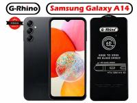 Защитное стекло G-Rhino для Samsung A14 / Закаленная прозрачная защита 9H на экран для смартфона Самсунг Галакси A14 / Противоударн