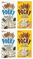 Бисквитные палочки Pocky Cookie&Creme+Banana (4шт по 42гр)