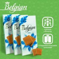 Бельгийский плиточный шоколад The Belgian Milk Chocolate 100 г 3 шт