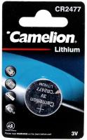 Camelion CR2477 BL-1 (CR2477-BP1, батарейка литиевая,3V), цена за 1 шт