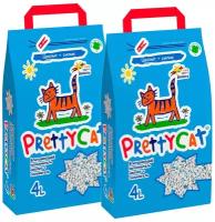 PRETTY CAT AROMA FRUIT наполнитель впитывающий для туалета кошек с део-кристаллами (2 + 2 кг)