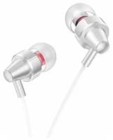 Наушники M90, Type-C, Delight wire-controlled earphones with microphone, HOCO, вакуумные, белые