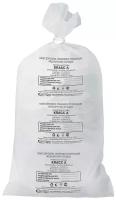 Мешки для мусора аквикомп медицинские 20 шт, класс а белые, 100 л, 60х100 см, 14 мкм