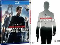 Миссия невыполнима 6: Последствия (2009, 2 Blu-ray диска) триллер, детектив, драма с Томом Крузом / 16+, ND Play, рукав, карточки, 2 буклета