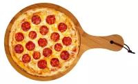 Доска круглая для пиццы, суши и сыра 26х18 см