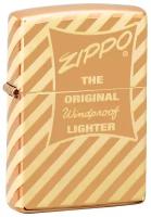 Оригинальная бензиновая зажигалка ZIPPO 49075 Vintage Zippo Box Top с покрытием High Polish Brass