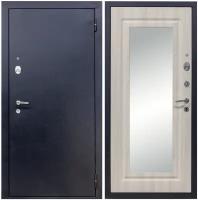 Дверь входная металлическая DIVA 510 Зеркало 2050х960 Правая Титан-Дуб фил, тепло-шумоизоляция, антикоррозийная защита для квартиры и дома