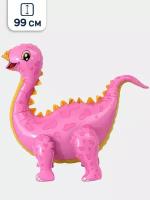Ходячий воздушный шар Динозавр Стегозавр, Розовый, 99 см