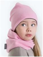 Комплект шапка и снуд Bambinizon ШАСНУД-Ф-РОЗ, размер: 54-56, цвет: розовый