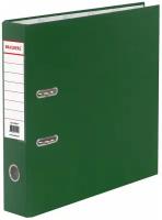 BRAUBERG Папка-регистратор А4, картон с покрытием из ПВХ, 70 мм, зеленый