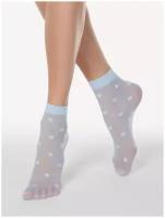 Женские носки Conte голубые, размер 23-25