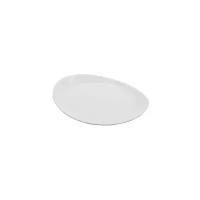 Тарелка для стейка «Бургер Солюшнс»; стекло; L=30,B=26см; белый
