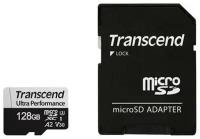 Карта памяти 128Gb MicroSD Transcend + SD адаптер (TS128GUSD340S)