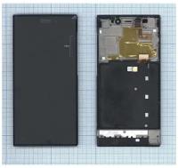 Модуль (матрица + тачскрин) для Xiaomi Mi3 WCDMA с рамкой черный