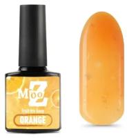 Гель лак для ногтей MOOZ Fruit Ice шеллак для маникюра, плотный, base Orange, 9 мл