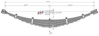 Рессора задняя для ПАЗ 3205, 672, 3201 11 листов
