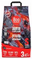 800 Degrees Уголь Lump Charcoal, 3 кг 16 л