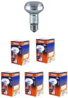 Лампа Накаливания OSRAM 60W 230V Е27 R63 Гриб рефлектор CONCENTRA SPOT 310Лм, уп. 5шт