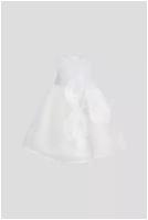 Платье - боди с цветками в комплекте с шортиками ( Экрю ) 68, Белый