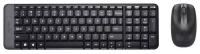 Комплект клавиатура + мышь Logitech Wireless Combo MK220, черный, только английская