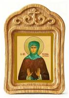 Преподобная Фотиния Палестинская, Светлана, икона в резной деревянной рамке