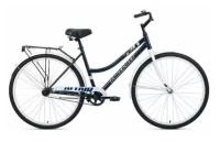 Городской велосипед ALTAIR City 28 low (28" 1 ск. рост. 19") 2022, темно-синий/белый, RBK22AL28021