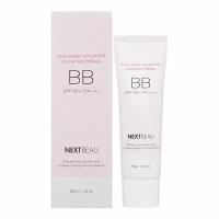 NEхTBEAU Collagen Solution Glow BB Cream SPF 50+ / PA+++ 02 Natural Beige Омолаживающий ББ крем с гидролизованным коллагеном 02 Натуральный бежевый 50г