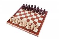 Madon Шахматы Торнамент-7 коричневый игровая доска в комплекте