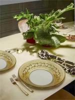 Тарелка обеденная глубокая, набор тарелок PROMSIZ Версаль 22 см, 6 шт
