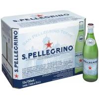 Вода минеральная San Pellegrino (Сан Пеллегрино) 15 шт по 0,75 газ стекло