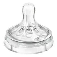 Соска Philips AVENT Natural силиконовая, переменный поток SCF655/27 3м+, 2 шт