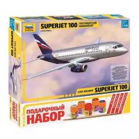 Сборная модель ZVEZDA Региональный пассажирский авиалайнер Superjet 100 (7009PN) 1:144