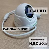 PRAXIS PE-7141IP 2.8 Экономичная всепогодная купольная антивандальная IP видеокамера