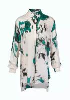 Блуза PHILOSOPHY Di Lorenzo Serafini, размер 44, зеленый