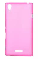 Накладка силиконовая для Sony Xperia T3 розовая
