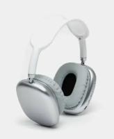 Беспроводные Bluetooth наушники для iOS и Android / Полноразмерные TWS наушники с встроенным микрофоном / Stereo / Micro SD / MP3-плеер / AUX / Silver