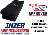 Бинты коленные Inzer True black knee wraps 2 m