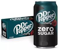 Газированный напиток Dr Pepper Zero Sugar Cherry 355мл. х 6 шт. (США)