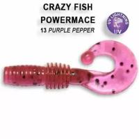 Силиконовая приманка мягкая съедобная Crazy Fish Power Mace 1.6" 40 мм 10-4-13-5 8 шт