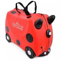 Чемодан-каталка trunki, ручная кладь, 46х31х21 см, 18 л, 1.7 кг, красный