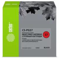 Картридж струйный Cactus CS-PG37 черный 9мл для Canon Pixma iP1800iP1900iP2500iP2600MP140MP190MP210M