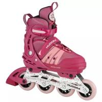 Раздвижные ролики HUDORA inline Skates Comfort, розовые, размер 29-34