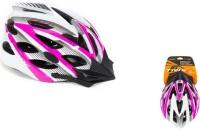 Trix Шлем вело кросс-кантри 25 отверстий регулировка обхвата L 59-60см In Mold розово-белый