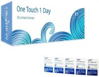 One Touch 1 Day 30 линз В упаковке 30 штук Оптическая сила -3.75 Радиус кривизны 8.6