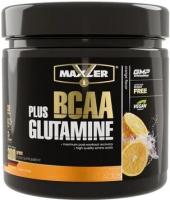 Аминокислоты BCAA (БЦАА), Maxler, BCAA + Glutamine, 300 г, Апельсин