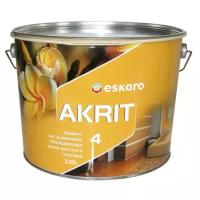 Краска акриловая Eskaro Akrit 4 глубокоматовая белый 2.85 л 3 кг