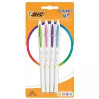 Ручка BIC Набор ручек шариков. Cristal Up Fun (949870) ассорти d=0.35мм ассор. черн. блистер (4шт)