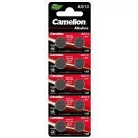 Батарейка Camelion BL-10 Mercury Free (AG13-BP10(0%Hg), 357A/LR44/A76 батарейка для часов)