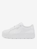 Кеды PUMA Karmen L Women's Trainers, размер 6UK, белый, серебряный